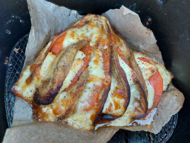 Eggplant Fan in Air Fryer