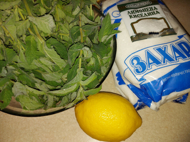 No Boil Syrup from Wild Mint and Lemons