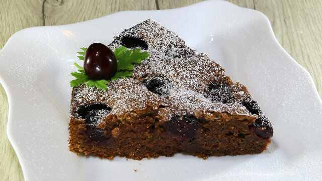 Chocolate Cake with Cherries