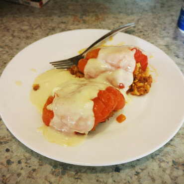Stuffed Peppers with White Sauce