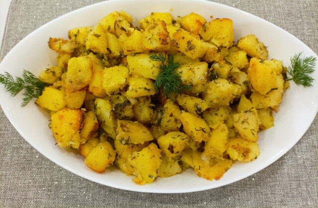 Oven-Sautéed Potatoes with Dill