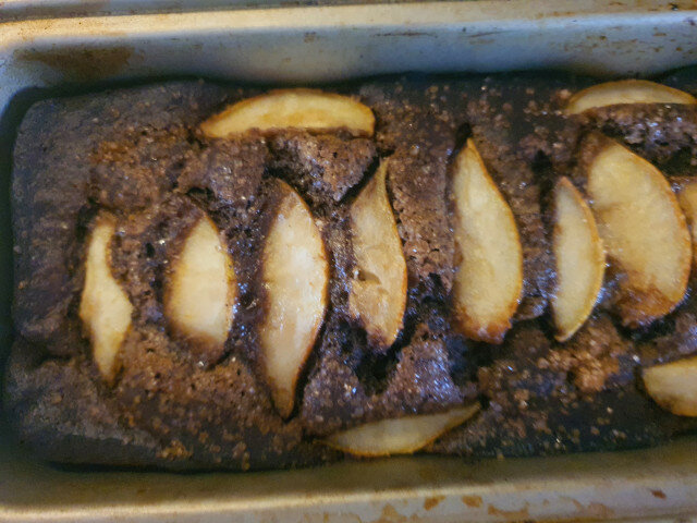 Wonderful Cake with Pears and Carob
