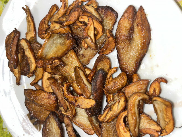 Fried Penny Bun Mushrooms