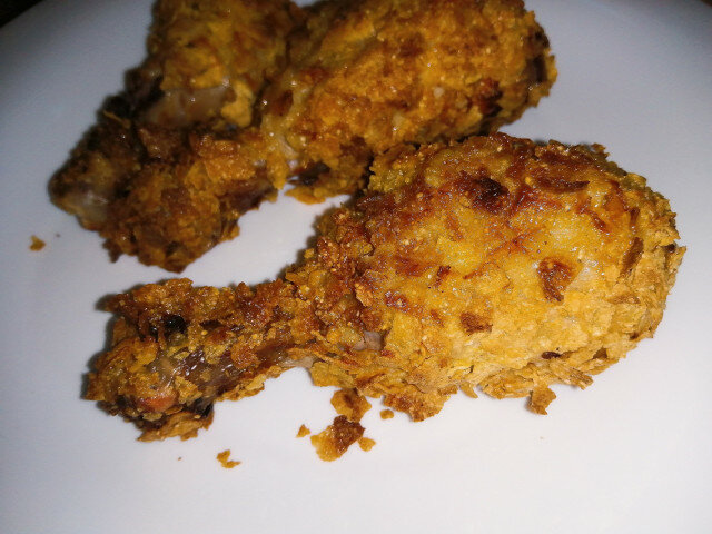 Drumsticks with Cornflakes