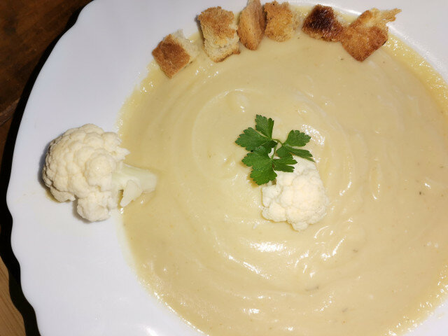 Cauliflower and Potato Cream Soup