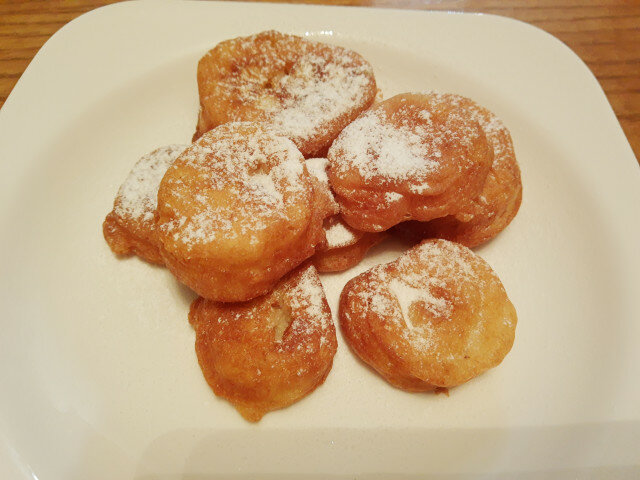 Fritters with Powdered Sugar