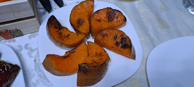 Roasted Pumpkin with Honey, Orange and Olive Oil