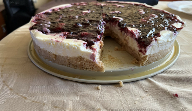 No-Bake Blueberry Cheesecake