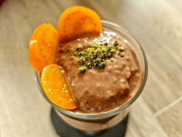 Healthy Dessert with Chia, Cocoa and Oats