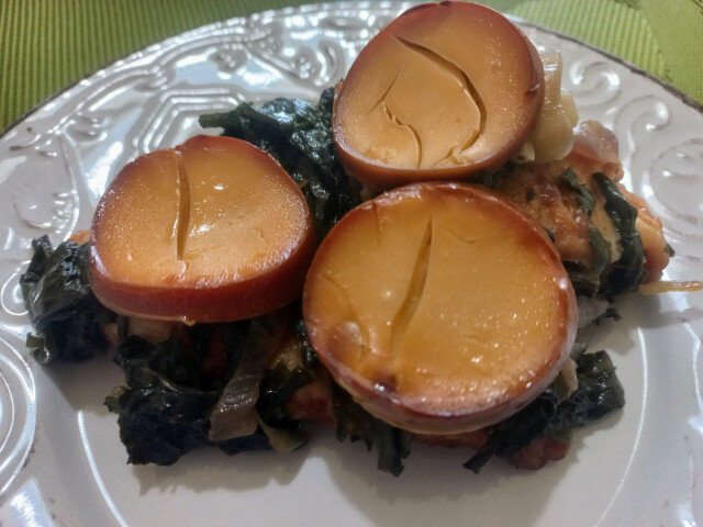 Honey Turkey Breasts with Spinach