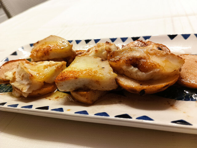 Baked Goat Cheese with Caramelized Pears