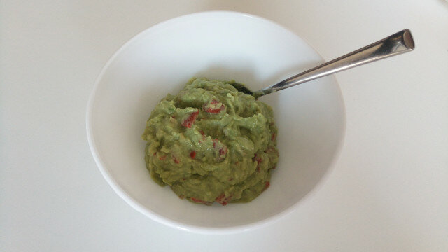 Guacamole with Red Pepper