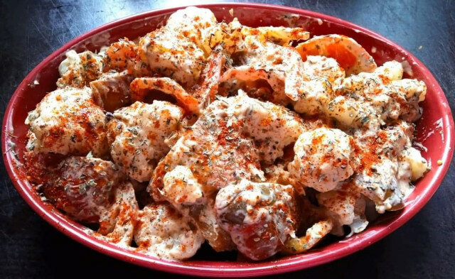 Roasted Cauliflower with Peppers