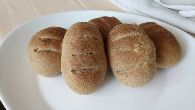 Rye and Wheat Bread Buns