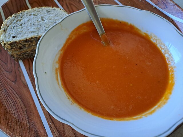 Soup with Roasted Peppers