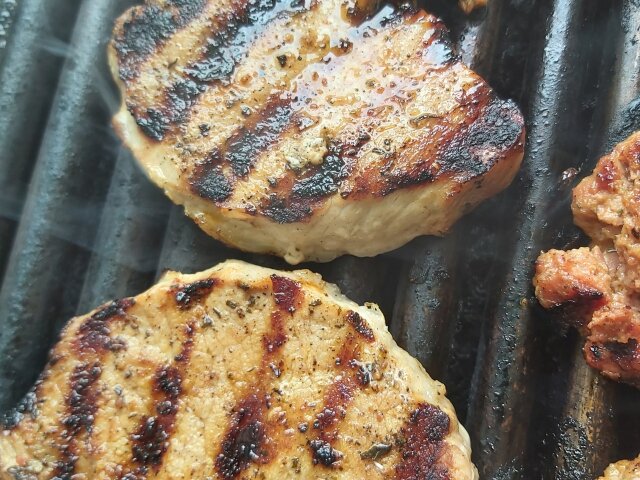 Pork Tenderloin with White Wine on the Grill