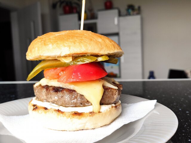 Homemade Burger for the Kids