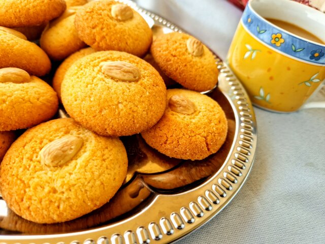 Gluten-Free Almond Coffee Biscuits