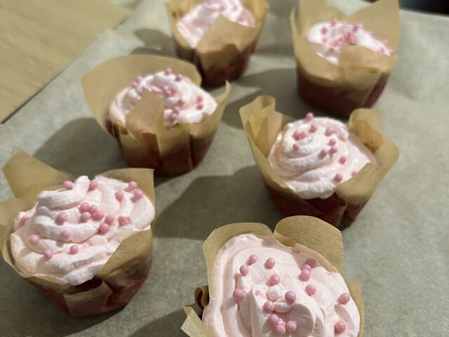 Red Velvet Cupcakes with Mascarpone