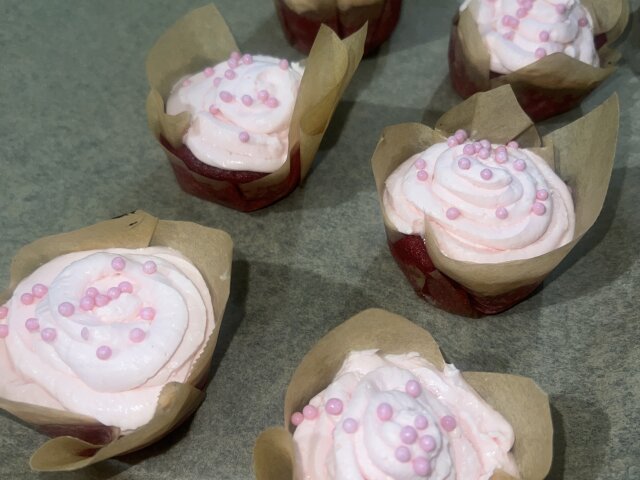 Red Velvet Cupcakes with Mascarpone