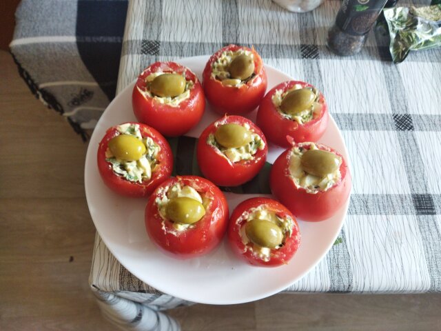 Stuffed Tomatoes with Egg Salad