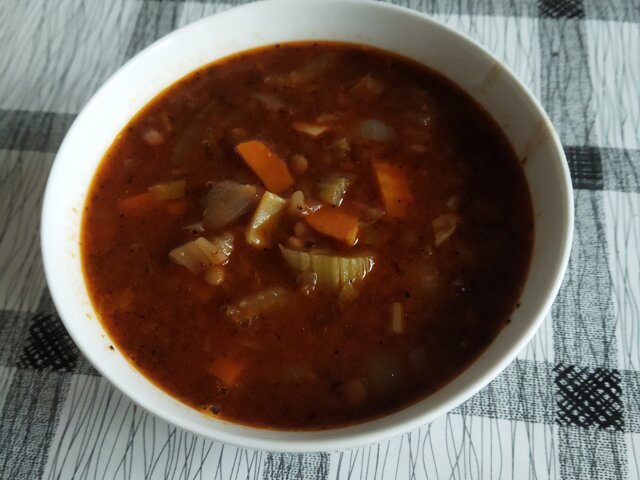 Delicious Lentils with Celery