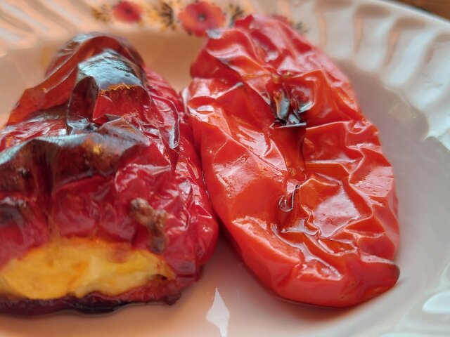 Stuffed Peppers with Feta Cheese and Eggs