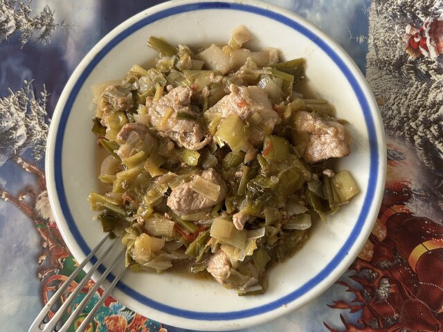 Pork Kavarma with Leeks