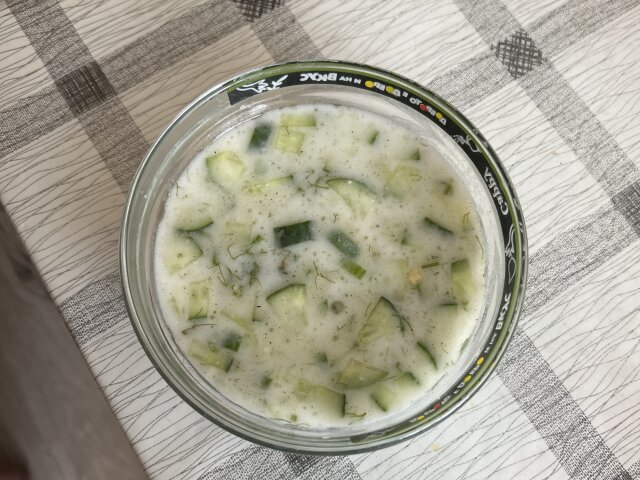 Garlic Tarator with Olive Oil and Cumim