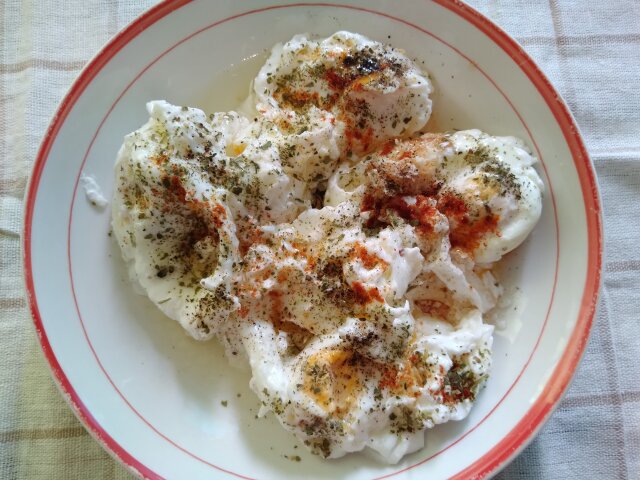 Poached Eggs with Parsley